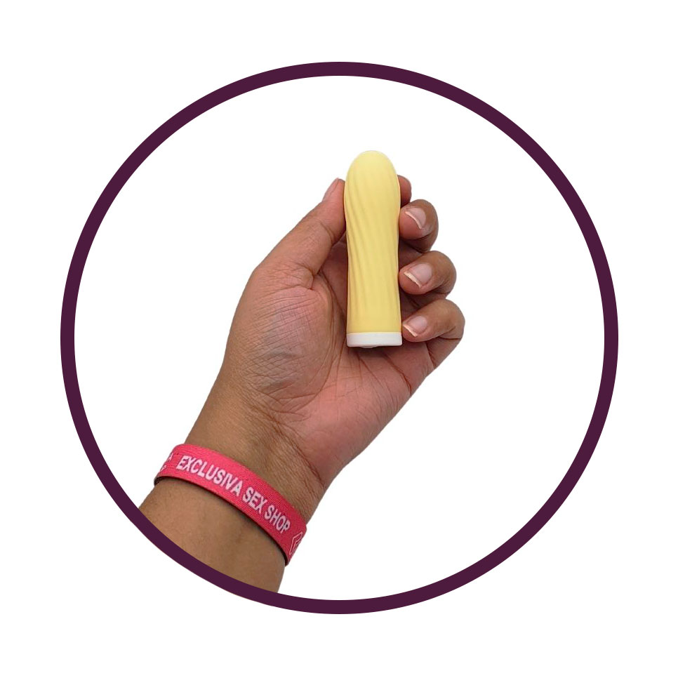 Mini Vibrador em Silicone com 10 Frequências de Vibração, Resistente à Água - Topo Toys Massager | 8,4 x 2,3 cm | Disponível em 2 Cores - 8