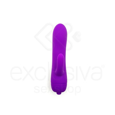 Foto 3 do produto Mini Vibrador Recarregável em Silicone Estimulador de Ponto G e de Clítoris com 7 Modos de Vibrações - Topo Toys | 14 x 3 cm