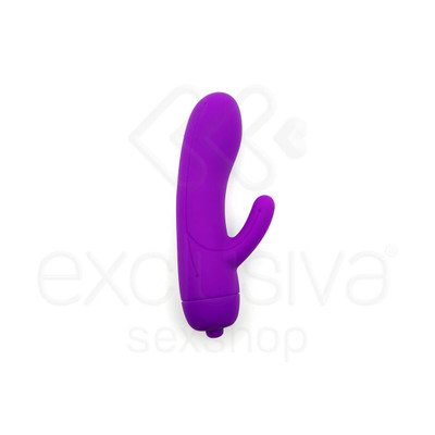 Foto 1 do produto Mini Vibrador Recarregável em Silicone Estimulador de Ponto G e de Clítoris com 7 Modos de Vibrações - Topo Toys | 14 x 3 cm