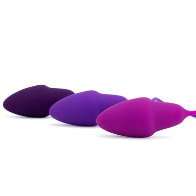 Foto 3 do produto Kit Pompoarismo em Silicone Aveludado com 6 Pesos no Formato Ergonômico - Topo Toys Multi Set de Kegel Balls | 6,6 x 2,9 cm