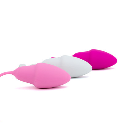 Foto 2 do produto Kit Pompoarismo em Silicone Aveludado com 6 Pesos no Formato Ergonômico - Topo Toys Multi Set de Kegel Balls | 6,6 x 2,9 cm