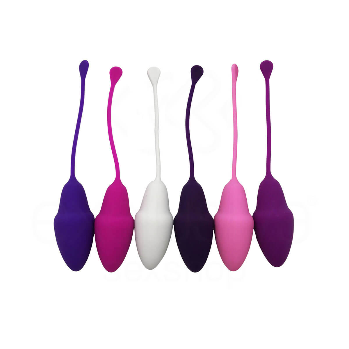 Kit Pompoarismo em Silicone Aveludado com 6 Pesos no Formato Ergonômico - Topo Toys Multi Set de Kegel Balls | 6,6 x 2,9 cm - 4