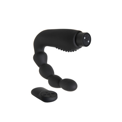 Foto 1 do produto Estimulador de Próstata e Períneo com 7 Modos de Vibrações, 4 Velocidades, Controle Remoto Sem Fio e Recarregável - Topo Toys | 11 x 2,3 cm