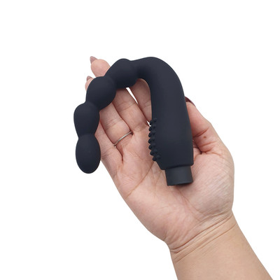 Foto 6 do produto Estimulador de Próstata e Períneo com 7 Modos de Vibrações, 4 Velocidades, Controle Remoto Sem Fio e Recarregável - Topo Toys | 11 x 2,3 cm