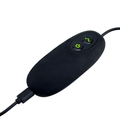 Foto 3 do produto Plug Anal Recarregável em Silicone com 7 Modos de Vibração e Controle Remoto Com Fio - Topo Toys | 10,5 x 3,3 cm
