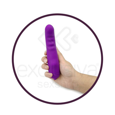 Foto 4 do produto Vibrador Estimulador de Ponto G Recarregável em Silicone com 6 Modos de Vibrações  - Topo Toys | 14,5 x 2,7 cm