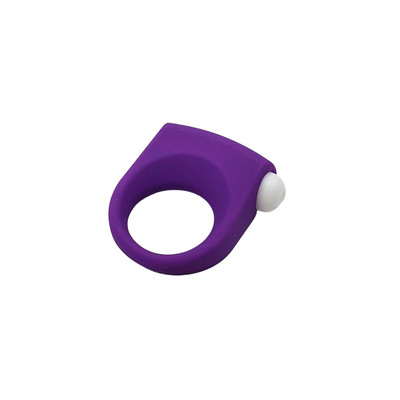 Foto 4 do produto Topo Toys Vibrating Ring - Anel Peniano em Silicone com Vibração Única Resistente a Água - 5,7 x 2,9 cm | Cor: Roxo