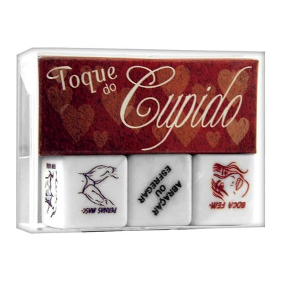 Toque do Cupido - Jogo com 3 Dados Eróticos
