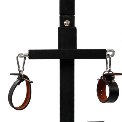 Foto 3 do produto Torre de Orgasmo Ajustável em Aço com Algemas, Tornozeleiras e Coleira - Sex Furniture