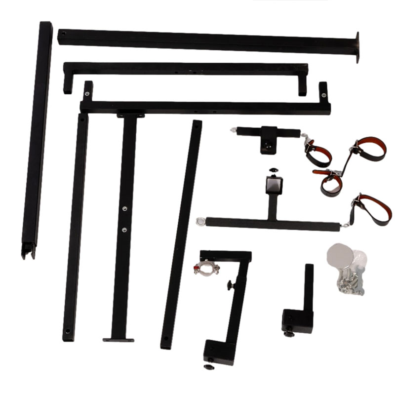 Torre de Orgasmo Ajustável em Aço com Algemas, Tornozeleiras e Coleira - Sex Furniture - 11