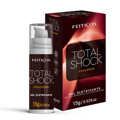 Gel Lubrificante Beijável, Efeito de Vibração e Adormecimento - Feitiços Total Shock | 15g | Disponível em 3 Sabores