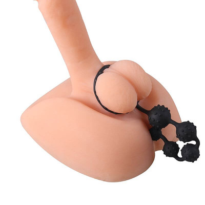 Foto 2 do produto Toto Anal Beads S-Hande - Anel Peniano com Cordão Anal e Nódulos Massageadores - 22,5 x 4 cm