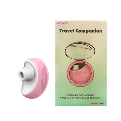 Mini Estimulador Clitoriano Recarregável com 5 Intensidades de Sucção - Travel Companion