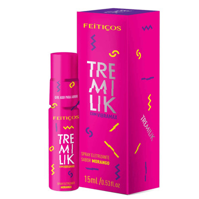 Foto 2 do produto Spray Eletrizante para Sexo Oral com efeito de Vibração e Aquecimento - Feitiços Aromáticos Tremilik | 15ml | Disponível em 3 sabores
