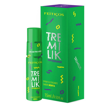Foto 3 do produto Spray Eletrizante para Sexo Oral com efeito de Vibração e Aquecimento - Feitiços Aromáticos Tremilik | 15ml | Disponível em 3 sabores