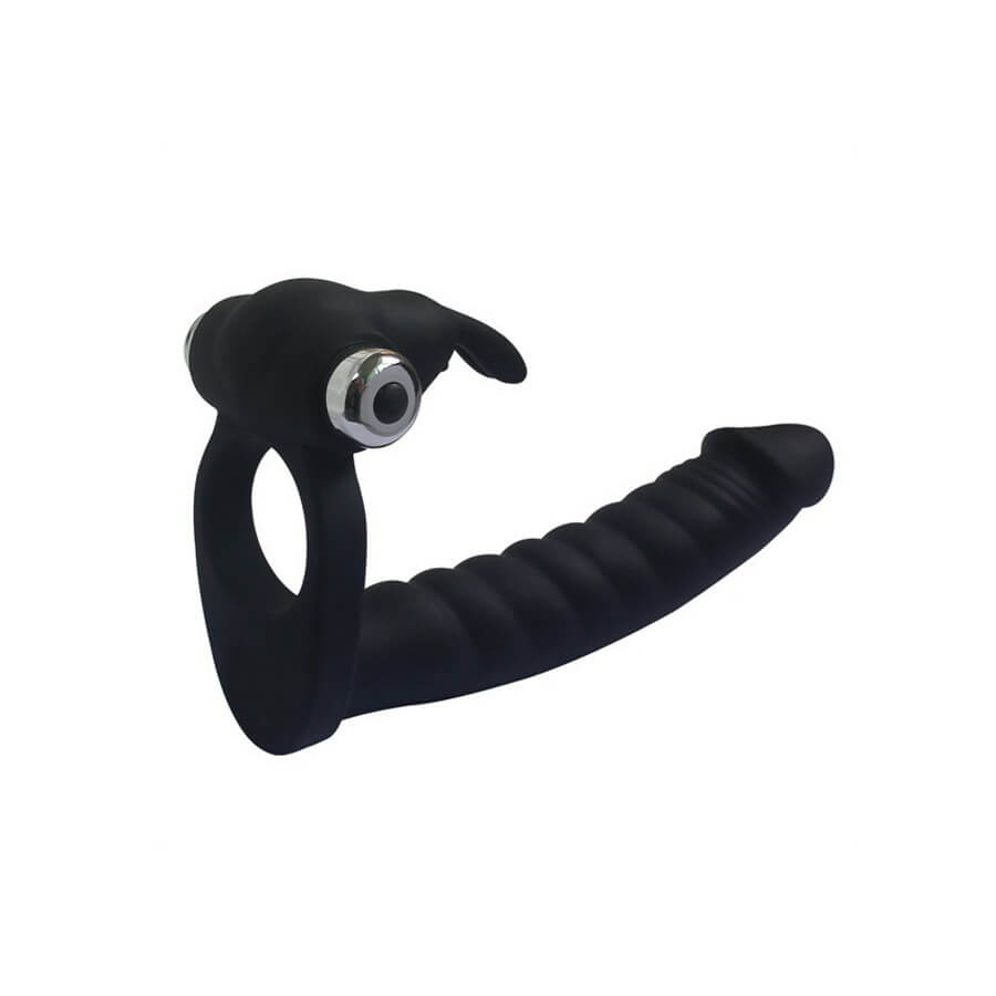 Anel Companheiro em Silicone e Cápsula Vibratória com 10 Modos de Vibração - Trinity Fun Evil Teaser | 13,7 x 2,4 cm | Disponível em 2 Cores - 2