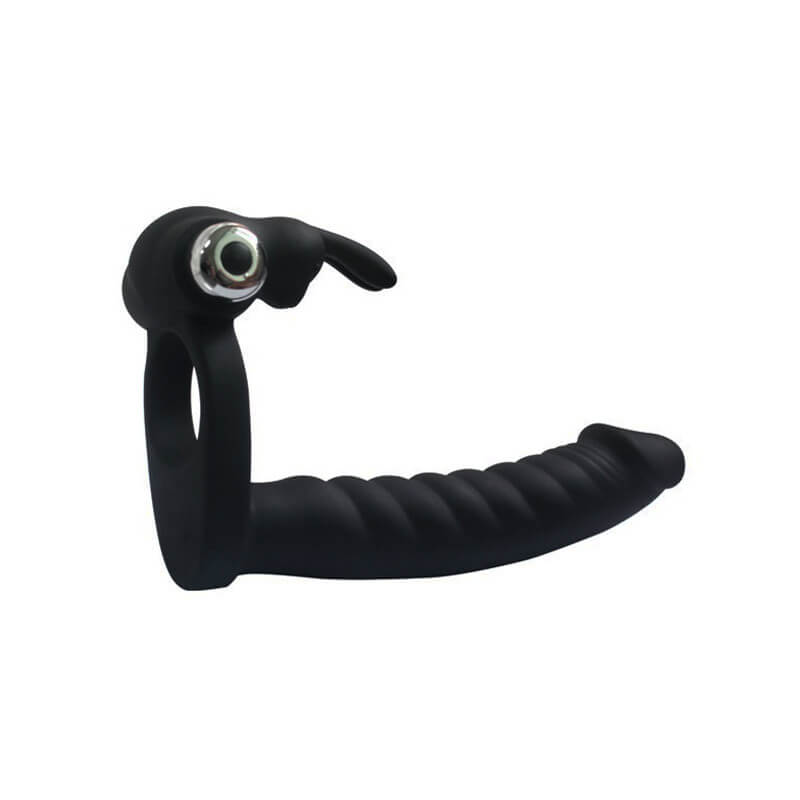 Anel Companheiro em Silicone e Cápsula Vibratória com 10 Modos de Vibração - Trinity Fun Evil Teaser | 13,7 x 2,4 cm | Disponível em 2 Cores - 5