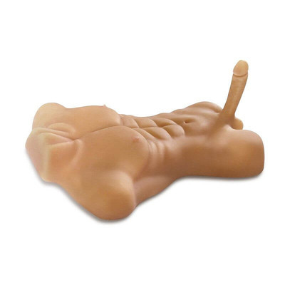 Foto 2 do produto Tronco Masculino com Pênis com Vértebera, Escroto, Ânus e Tanquinho Definido em Cyberskin - 59 x 42 CM