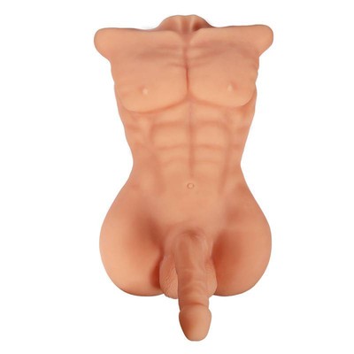 Foto 1 do produto Tronco Masculino em TPE com Tanquinho Definido, Pênis Vertebrado, Escroto e Ânus - 54 x 36 cm