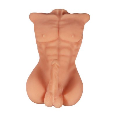 Foto 2 do produto Tronco Masculino em TPE com Tanquinho Definido, Pênis Vertebrado, Escroto e Ânus - 54 x 36 cm