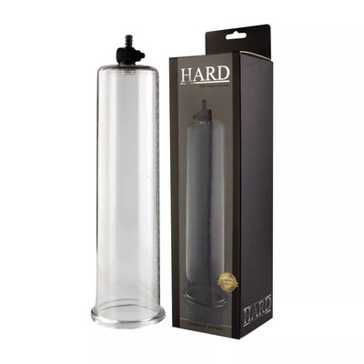 Tubo Acrílico para Bomba Peniana com Válvula de Segurança - Hard Less | 22,5 x 6,5 cm