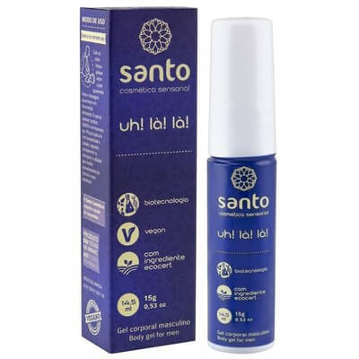 Gel que Causa Ereção Masculina com Extratos de Castanha da Índia - Santo Funcionais Uh! la! la! - 15 gramas