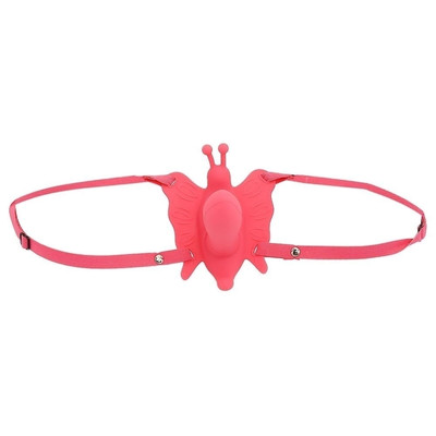 Foto 3 do produto Vibrador em Forma de Borboleta com Mini Pênis, 29 Modos de Vibração e Alças Para o Quadril - Ultra Passionate Harness | 6,3 x 2,7 cm