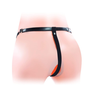 Foto 2 do produto Unisex Hollow Double Penetrator - Capa Peniana Dupla em Formato de Pênis com Cinta Ajustável e Vibro Multivelocidade