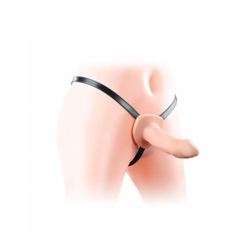 Unisex Hollow Strap On - Capa Peniana em TPE com Cinta Ajustável - 9,5 x 4,5 cm - 5