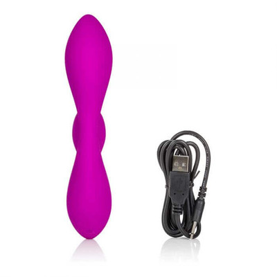 Foto 6 do produto Vanity by Jopen 4.5 - Vibrador Estimulador de Ponto G e Clítoris em Silicone com Vibração Multivelocidade, Controle Independente de Cada Motor e Função Lock - 19 x 3,8 cm