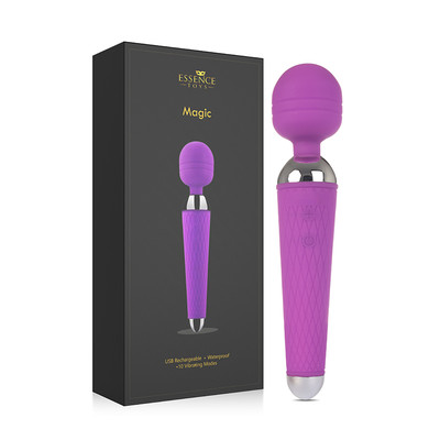 Foto 1 do produto Varinha Mágica Massageadora Recarregável com 10 Modos de Vibrações - Essence Magic | 19,5 x 4 cm