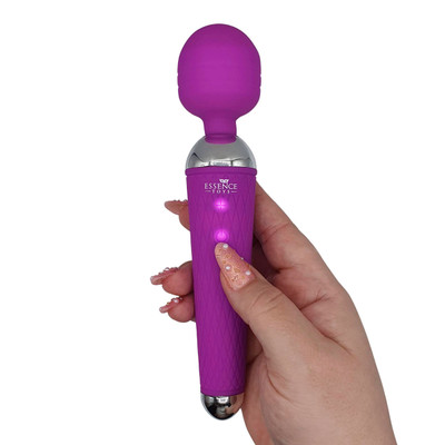 Foto 3 do produto Varinha Mágica Massageadora Recarregável com 10 Modos de Vibrações - Essence Magic | 19,5 x 4 cm