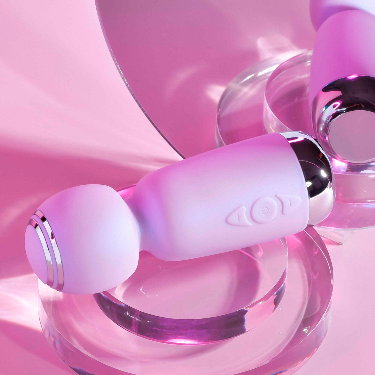 Varinha Mágica Massageadora, Recarregável com 10 Modos de Vibrações - Evolved Playboy Pleasure Royal Mini | 4 x 4,1 cm - 2