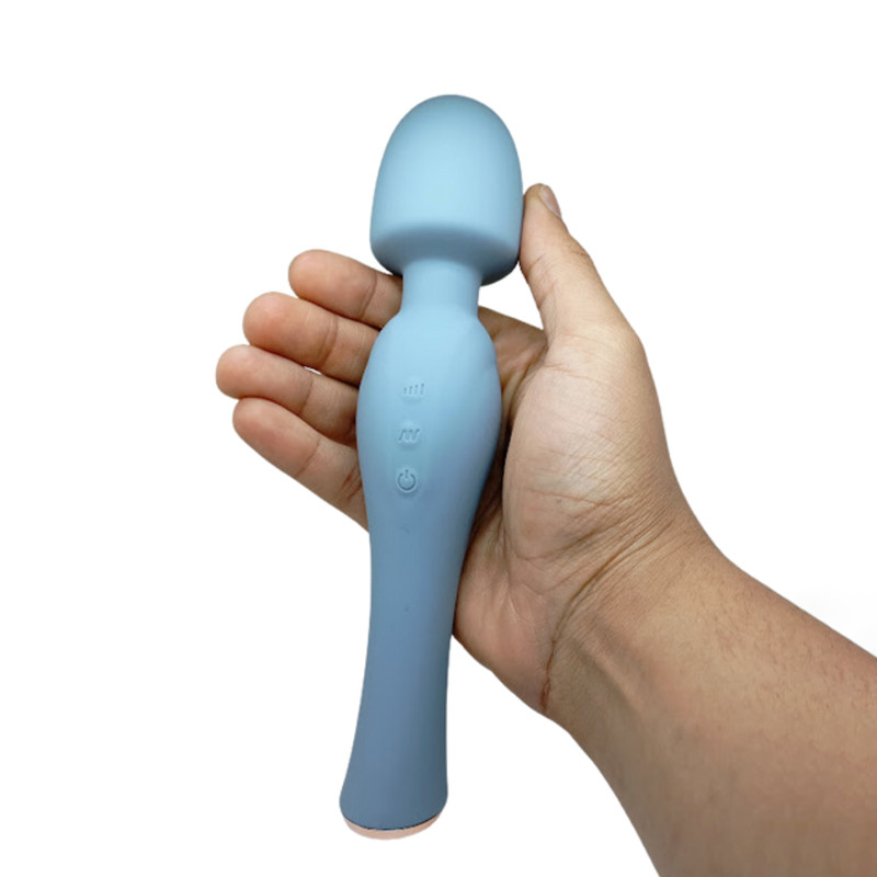 Varinha Mágica Massageadora em Silicone com 20 Modos de Vibração, 8 Intensidades e Recarregável via Cabo USB - Adão & Eva | 20,5 x 4,3 cm | Disponível em 2 Cores - 4