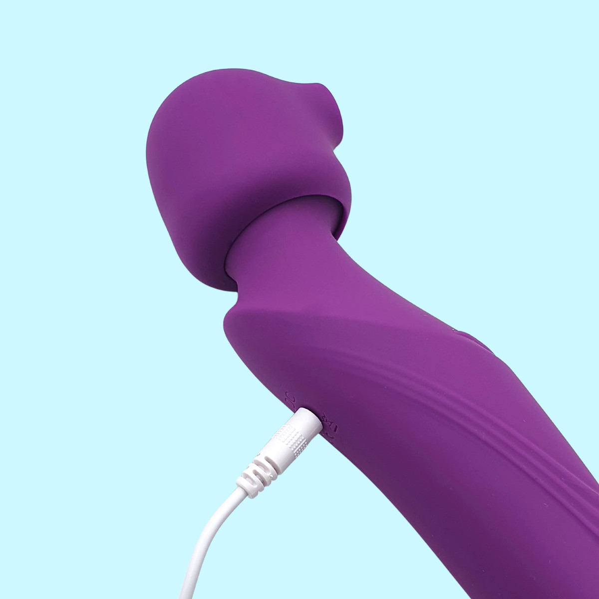 Varinha Mágica Dupla Recarregável em Silicone, Capa com Bocal, 10 Modos de Vibração e Pulsação - SI Happiness | 10,5 x 3,7 cm | Disponível em 2 Cores - 5