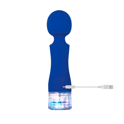 Foto 5 do produto Varinha Mágica Massageadora em Silicone com 10 Modos de Vibração, Luz LED e Glitter na Base - Evolved Dazzle | 15,3 x 3,8 cm
