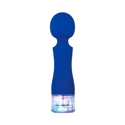 Foto 3 do produto Varinha Mágica Massageadora em Silicone com 10 Modos de Vibração, Luz LED e Glitter na Base - Evolved Dazzle | 15,3 x 3,8 cm