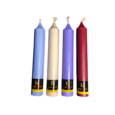 Vela de Cera com Calor Baixo - Masmorra Velas | 14 x 2,1 cm | Disponível em 4 Cores