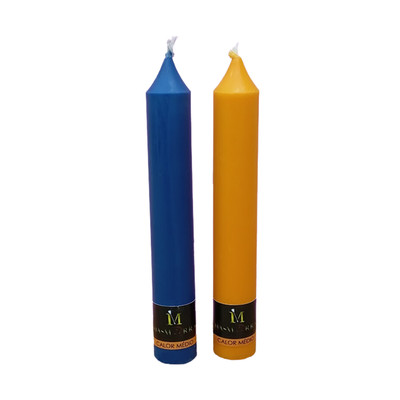 Vela de Cera com Calor Médio - Masmorra Velas | 15 x 2 cm | Disponível em 2 Cores