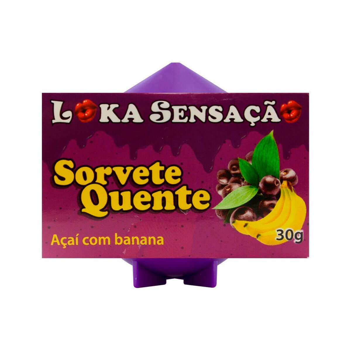 Vela Comestível para Massagem e Sexo Oral - Loka Sensação Sorvete Quente | 30 g | Disponível em 9 Sabores - 9