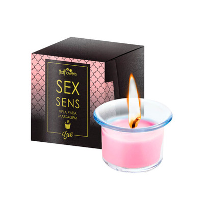 Vela para Massagem Aromática - Hot Flowers Sex Sens | 20g | Disponível em 3 Cores