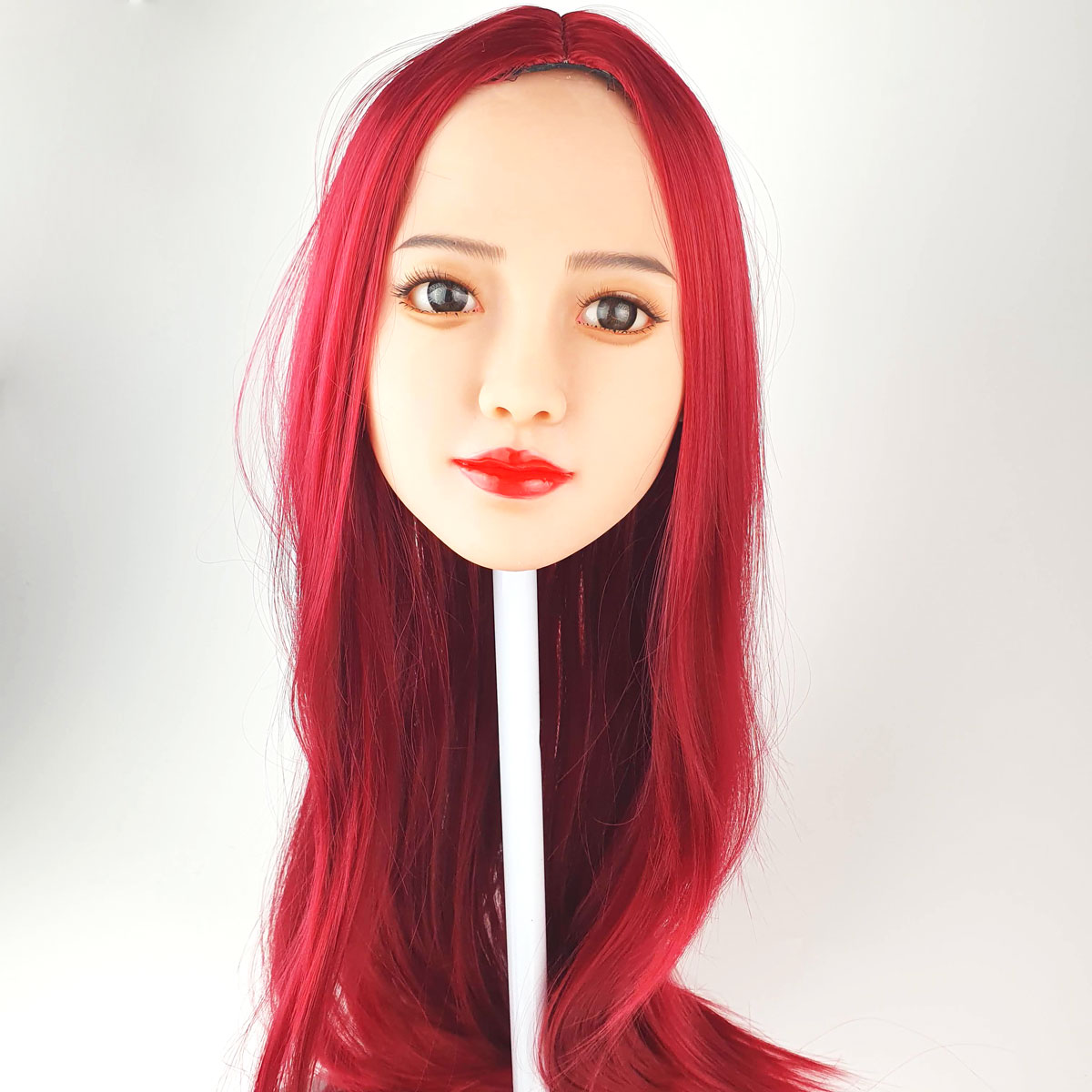 Veronica - Boneca Realística em TPE com Pele Branca, Cabelo Ruivos Longo, Olhos Azuis, Seios Grandes, Vértebras em Aço e Acessórios - 43,5 Kg e 1,65 Metros de Altura - 11