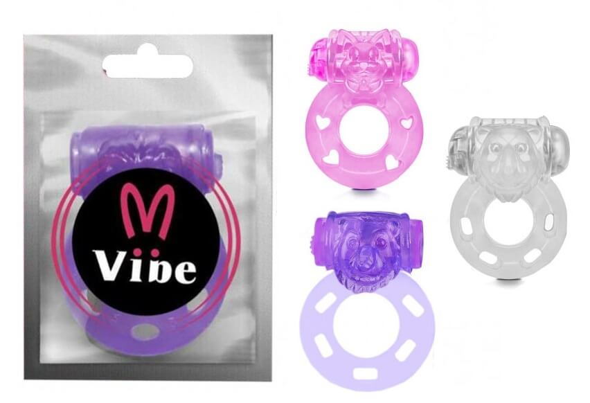 Anel Peniano Com Vibro e Estimulador de Clítoris com Textura Estimuladora Variada - Vibe | Disponível em 4 Cores - 1