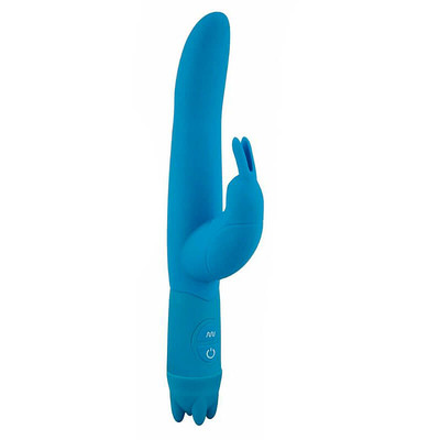 Foto 2 do produto Vibe O Rabbit - Vibrador Estimulador de Clítoris e Ponto G com 10 Modos de Vibração | Cor: Azul