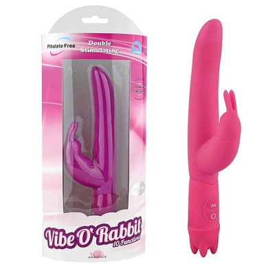 Foto 1 do produto Vibe O Rabbit - Vibrador Estimulador de Clítoris e Ponto G com 10 Modos de Vibração | Cor: Rosa