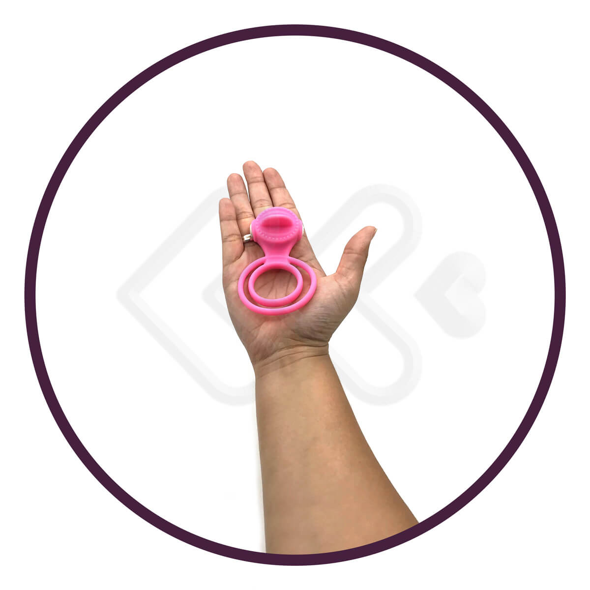 Anel Peniano Duplo com Estimulador Clitoriano em Forma de Língua e Cápsula com Vibração Única - Vibe Ring | 9,1 x 5,6 cm | Disponível em 3 cores - 6