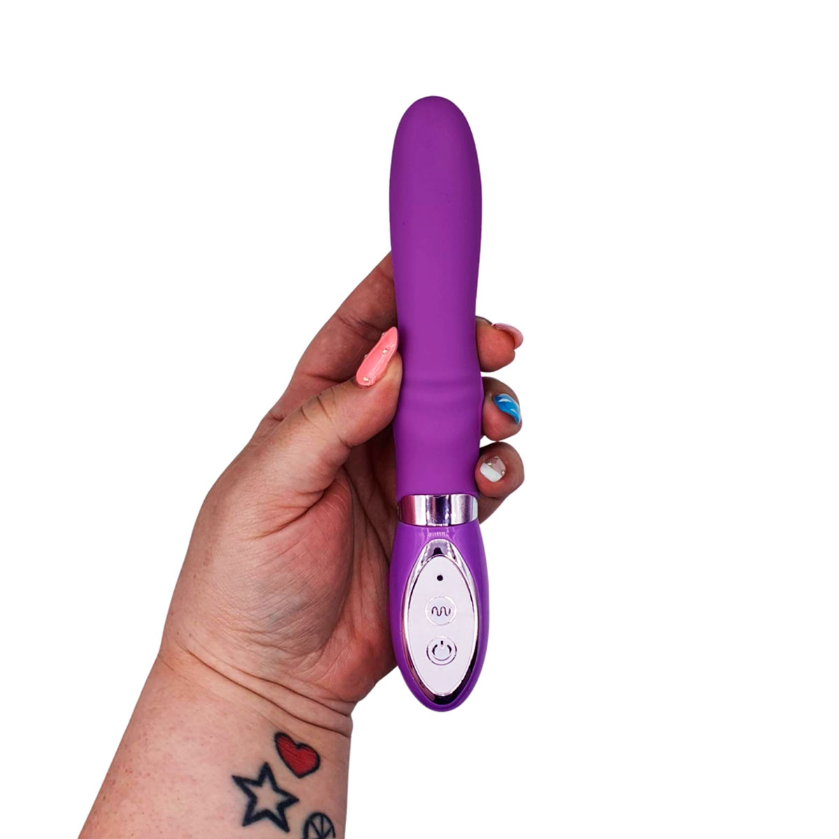 Vibrador com 10 Níveis de Vibração Super Silencioso e Á Prova da Água - Aphrodisia Big Finger Vibe | 19 x 2,8 cm | Disponível em 2 Cores - 3
