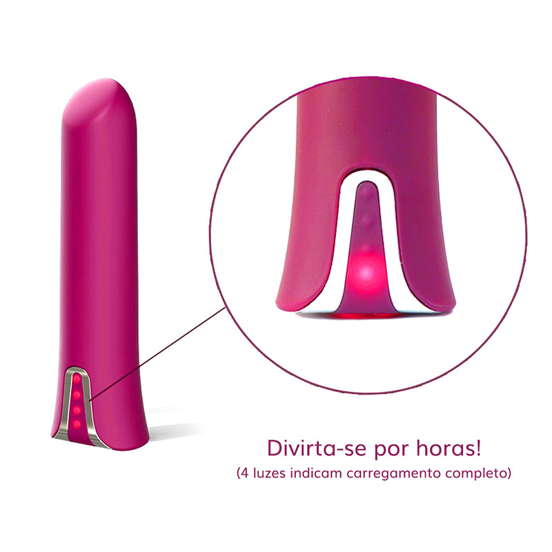 Vibrador com 12 Modos de Vibrações e 2 Capas Estimuladoras de Modelos Diferente em Silicone - Love Stick | 9,4 x 2 cm - 3