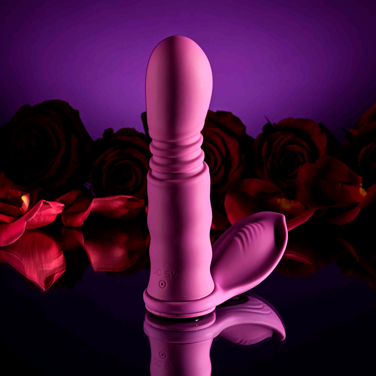 Vibrador 3 em 1 com 10 Modos de Vibração, 10 Movimentos de Vai e Vem, Recarregável e Resistente à Água - Evolved Playboy Pleasure Match Play | 12,5 x 3,5 cm - 4
