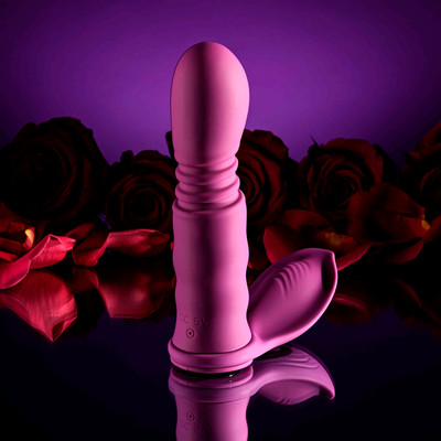 Foto 4 do produto Vibrador 3 em 1 com 10 Modos de Vibração, 10 Movimentos de Vai e Vem, Recarregável e Resistente à Água - Evolved Playboy Pleasure Match Play | 12,5 x 3,5 cm